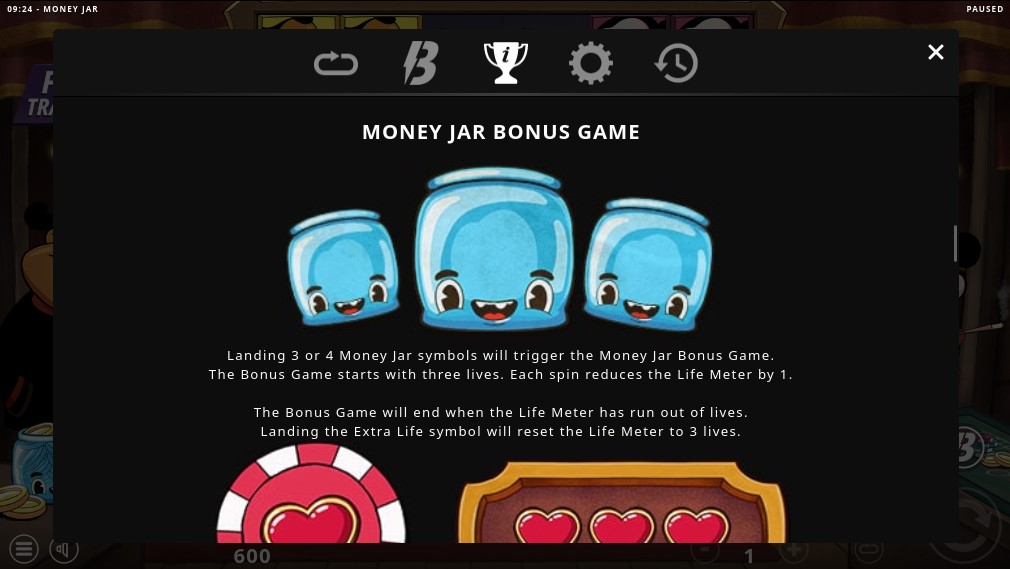Money Jar Bonus Game