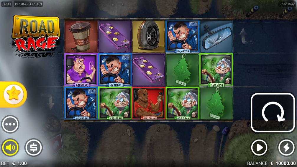 Road Rage Main Screen