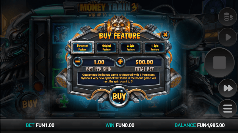 Money Train 3 bonus buy