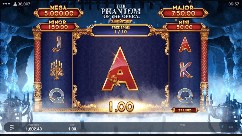 Phantom of the Opera Link & Win symbols