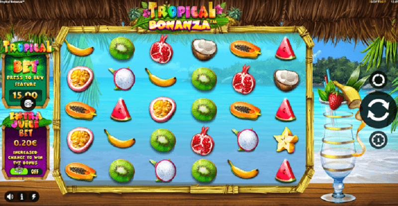 Tropical Bonanza slot layout