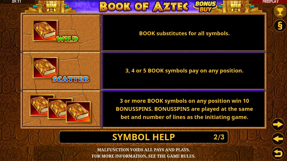Book of Aztec Bonus Buy Wild Scatter