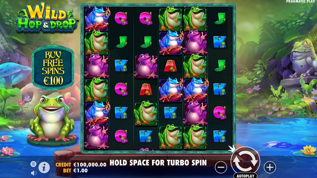 Wild Hop and Drop Main Screen