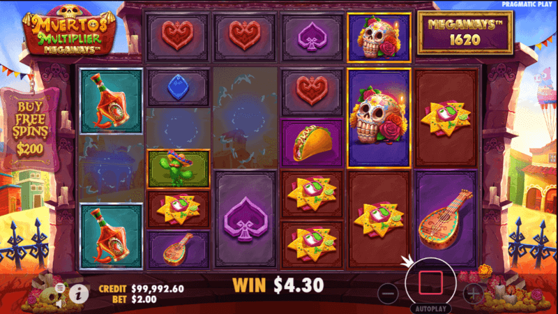 Muertos Multiplier Megaways symbols