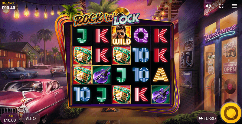 Rock 'N' Lock slot layout