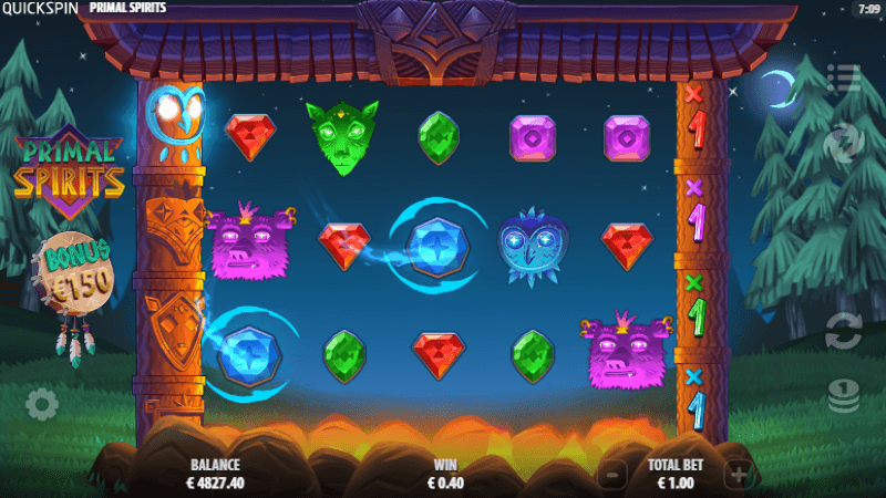 Primal Spirits slot symbols