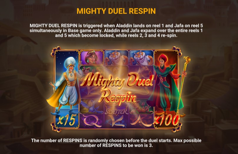 Aladdins Quest Mighty Duel Respin