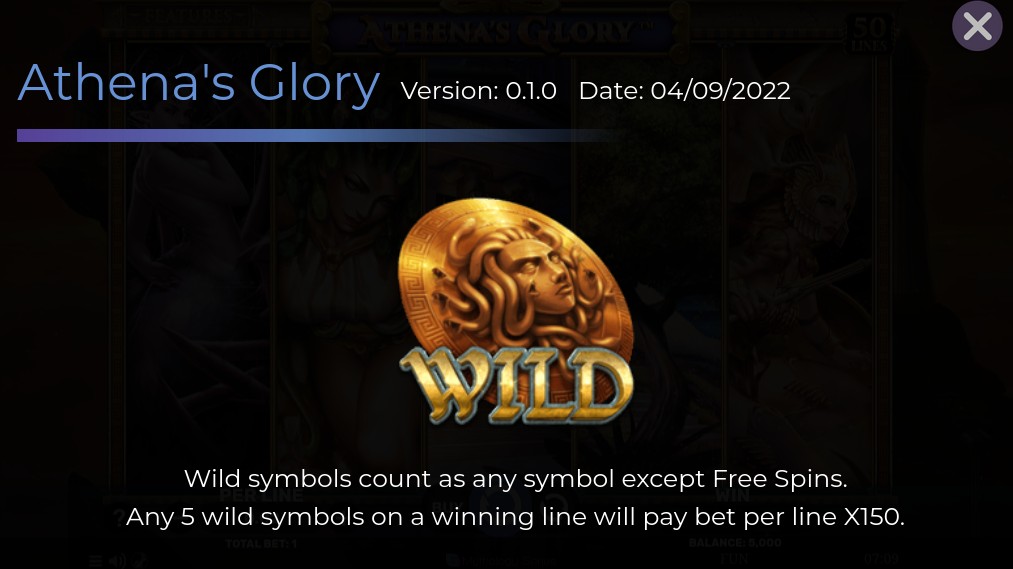 Athenas Glory Wild Symbols