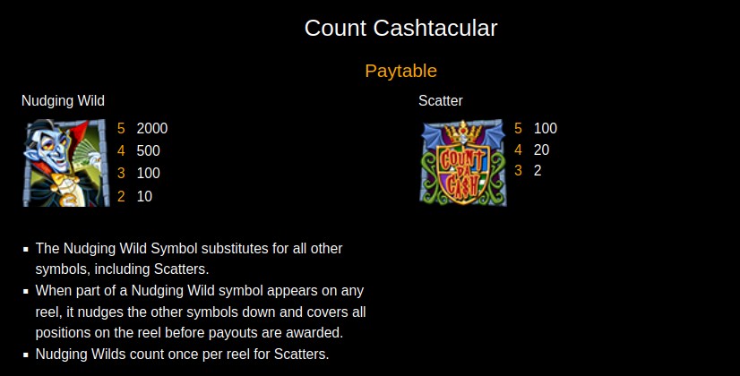Count Cashtacular Special Symbols