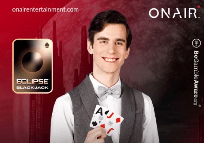 Eclipse Blackjack live dealer casino game OnAir Entertainment