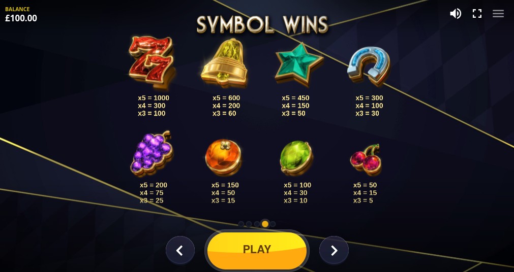 Mystery Reels Deluxe Payouts