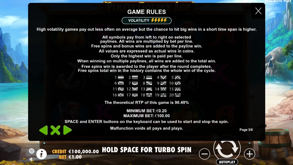 Pirate Golden Age Game Rules