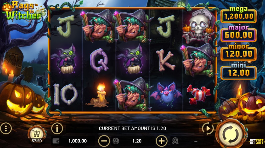 Rags to Witches Main Screen