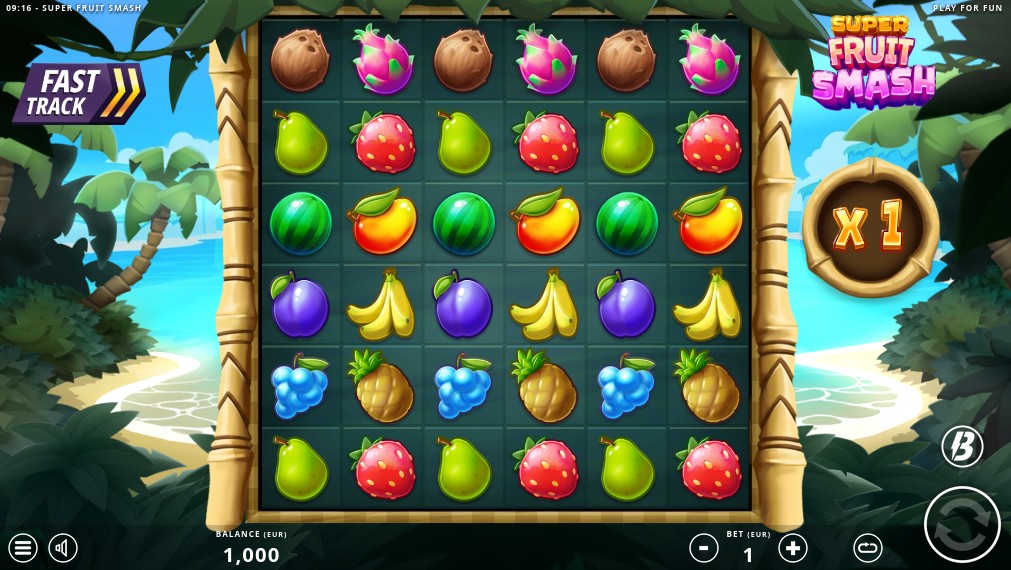 Super Fruit Smash Main Screen