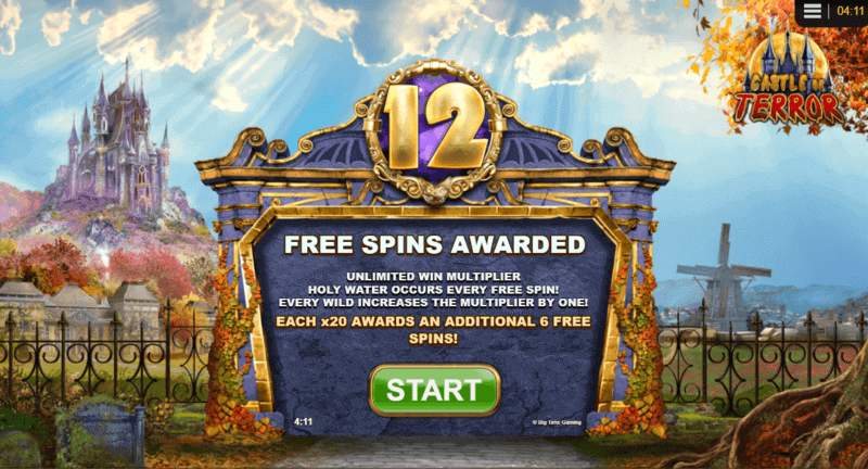 Castle Of Terror free spins