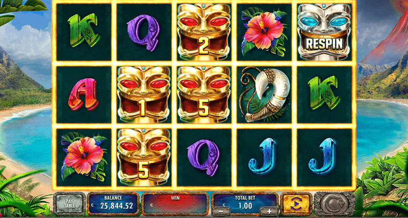 Tiki Goddess slot symbols