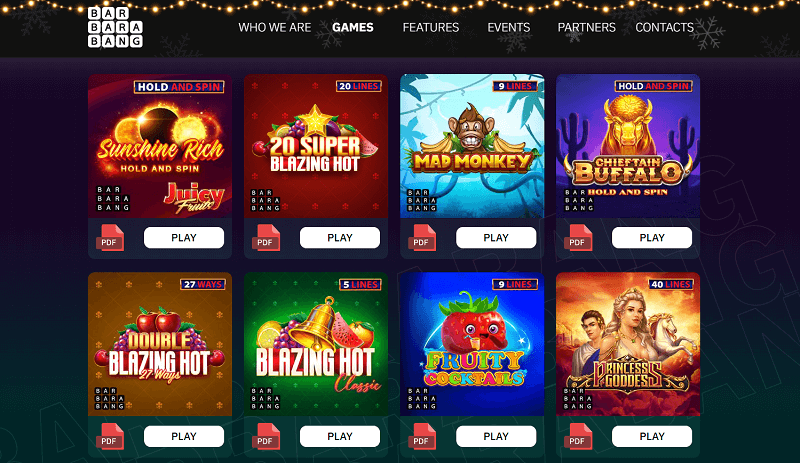 Barbara Bang online casino games