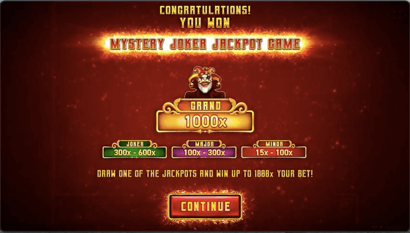 Hot Slot Mystery Jackpot Joker bonus game