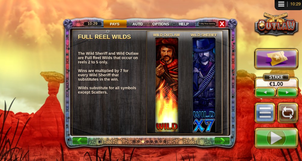Outlaw Full Reel Wilds