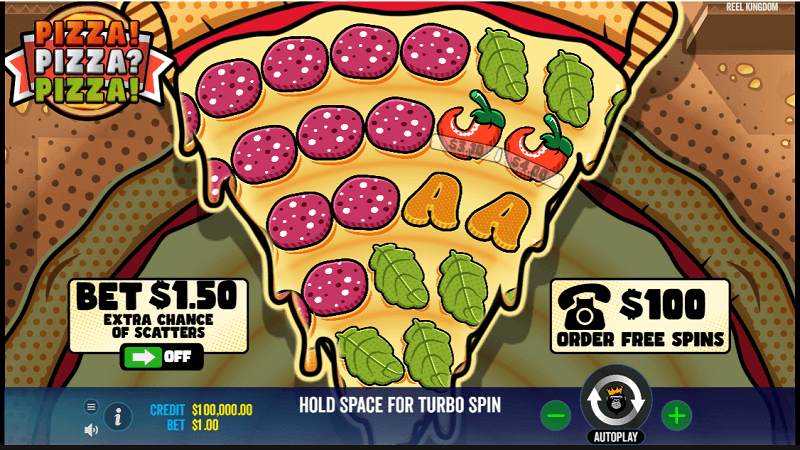 Pizza, Pizza, Pizza slot layout