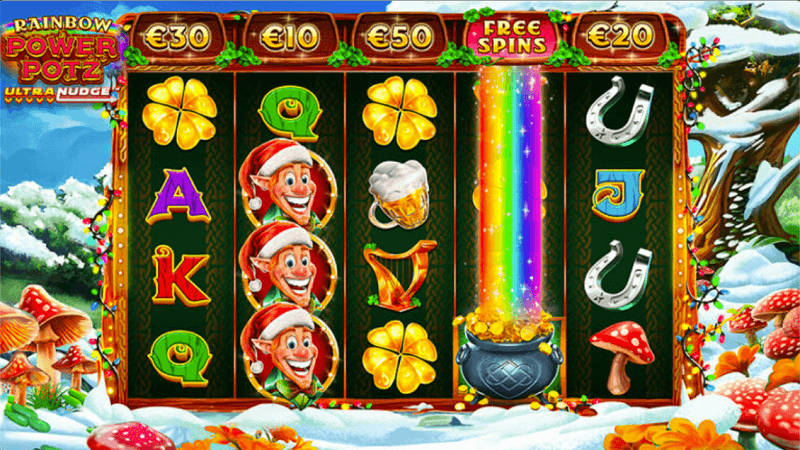 Rainbow Power Potz Ultra Nudge slot symbols