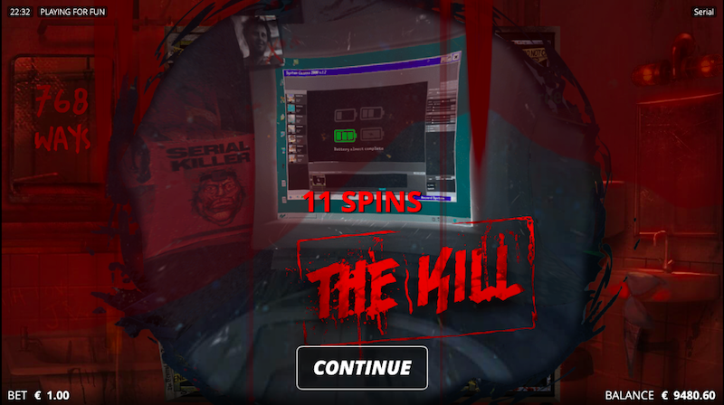 Serial free spins