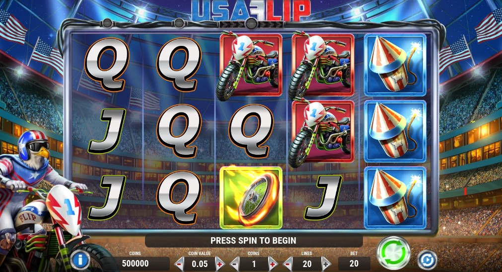 USA Flip Main Screen