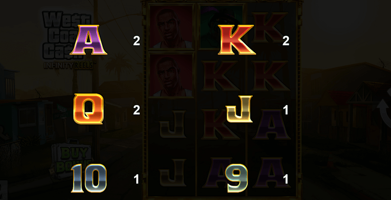 West Coast Cash Infinity Reels slot pay table (2)