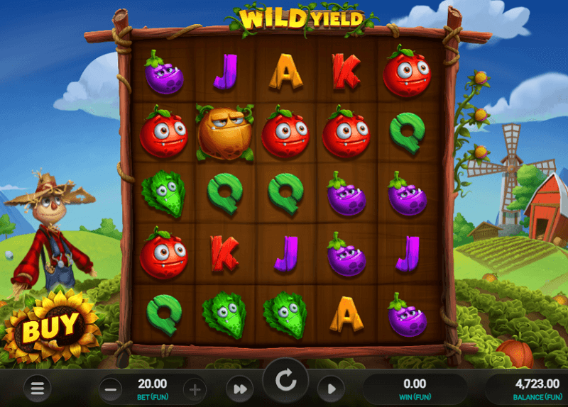 Wild Yield slot layout