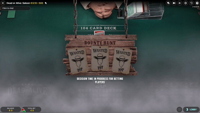 Dead Or Alive Saloon bounty hunt bonus game