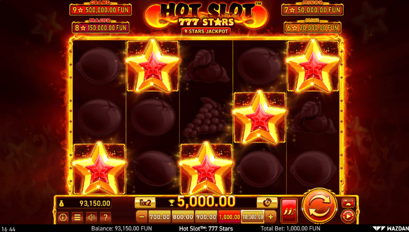 Hot Slot™ 777 Stars scatters
