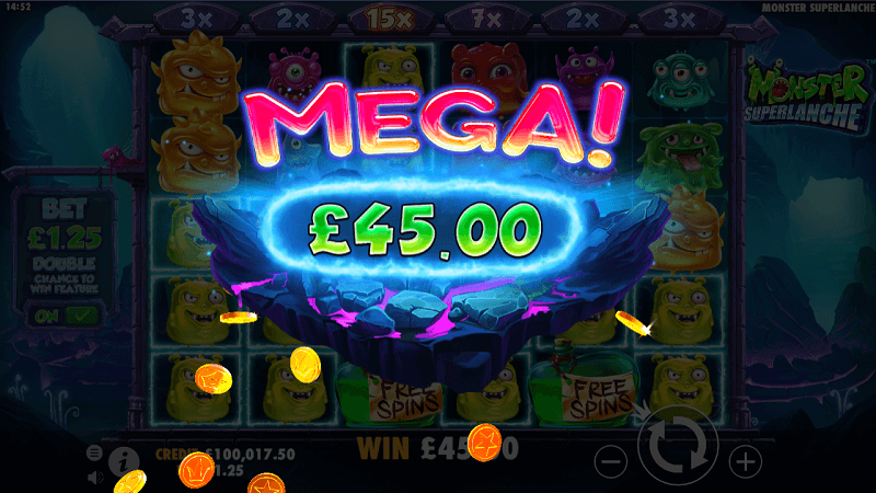 Monster Superlanche slot mega wins