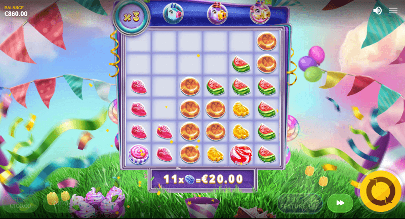 Pinatas and Ponies slot symbols