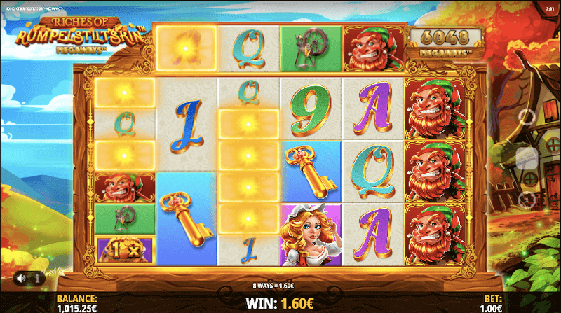 Riches of Rumpelstiltskin Megaways slot symbols