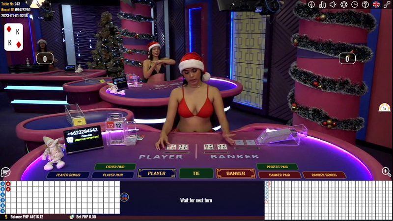 Vivo Aladdin Baccarat sexy dealer casino game