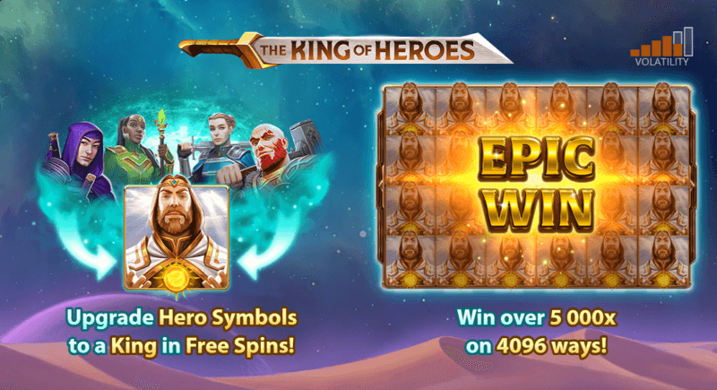 3 Oaks Gaming slot The King of Heroes