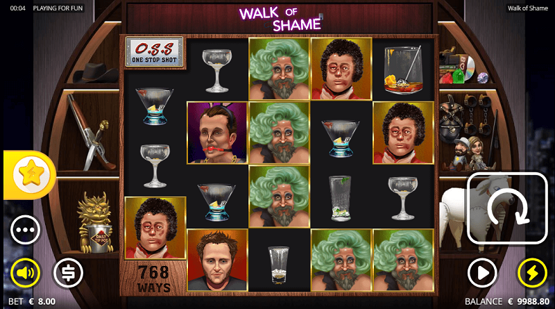 Walk Of Shame slot layout